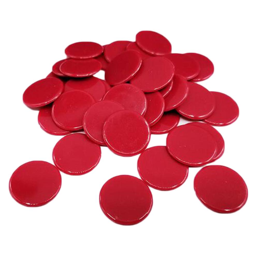 100 Cái Poker Chips Tiền Xu Cung Cấp Sòng Bạc Màu Rắn Trò Chơi Gia đình