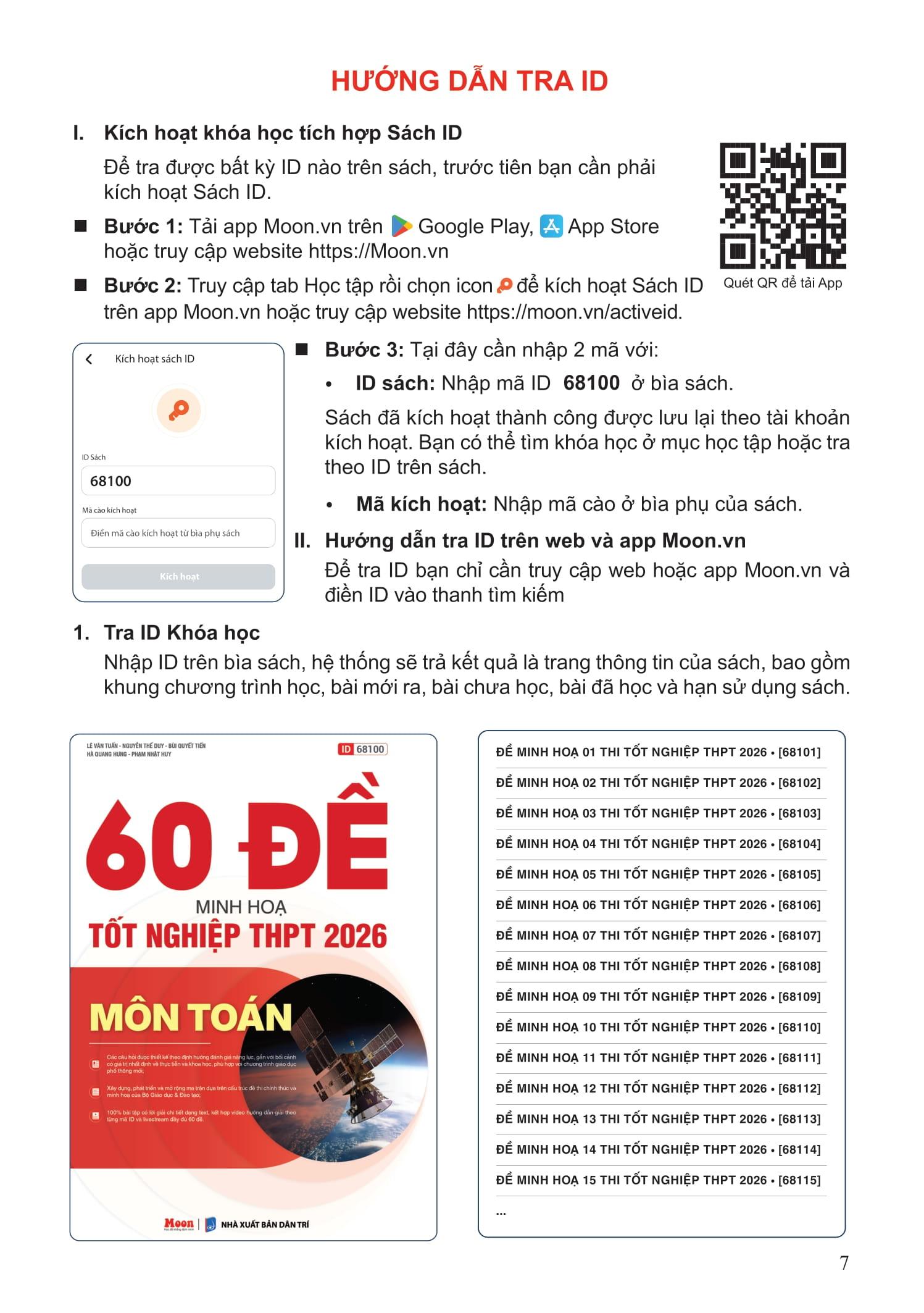 Sách - 60 Đề Minh Họa Tốt Nghiệp THPT 2026 - Môn Toán