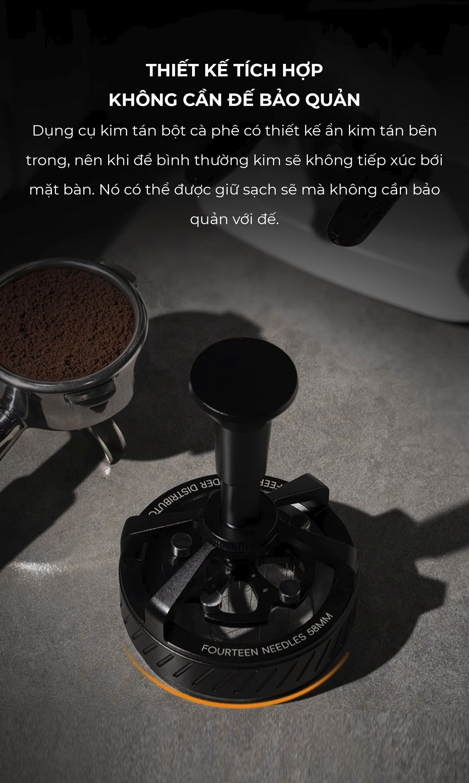 Combo dụng cụ pha espresso Diagonal line Series Feepie