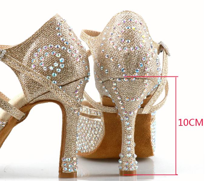 Giày khiêu vũ Latin Latin của Wuxijiao Holesale Color: Cuban heell 10cm Shoe Size: 4