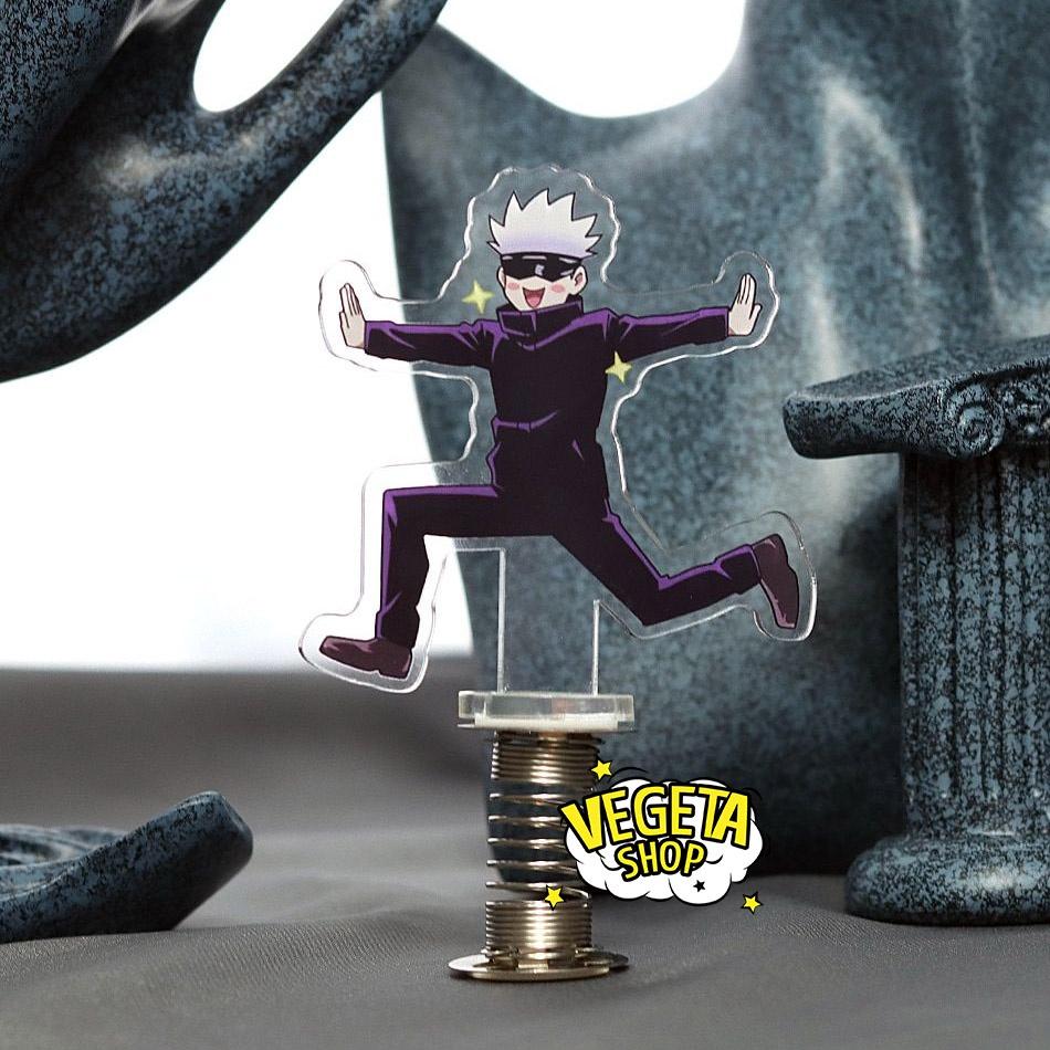 Mô Hình Tượng Standee Acrylic Mica 2 mặt Gojo Satoru Toge Inumaki lò xo lắc lư - Jujutsu Kaisen Chú thuật hồi chiến