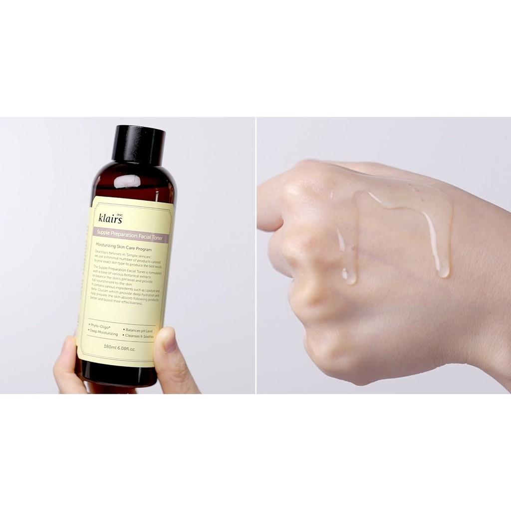 Nước Hoa Hồng Dưỡng Ẩm Dears, Klairs Supple Preparation Toner 180ml