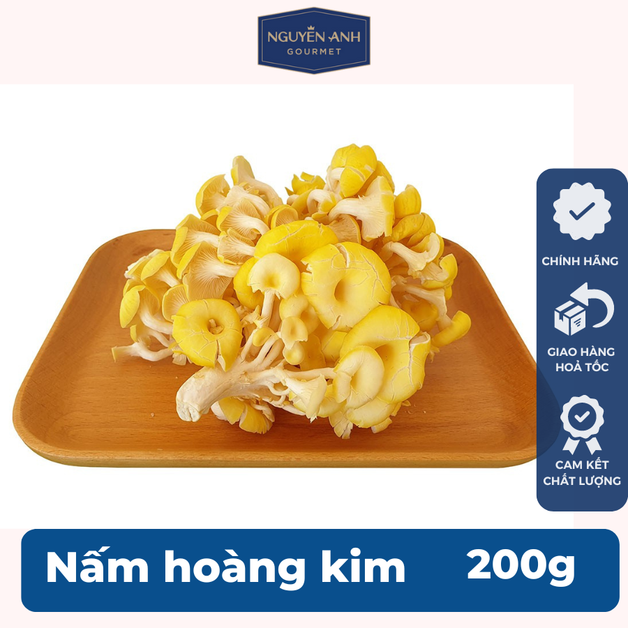 Nấm hoàng kim tươi 200g nông trại Nấm Xanh