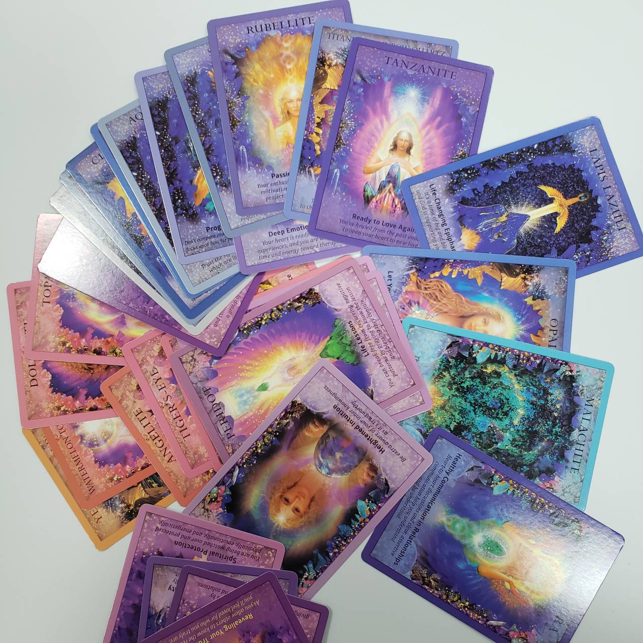 Bộ Bài Bói Tarot Crystal Angels Oracle Card Deck Cao Cấp Đẹp