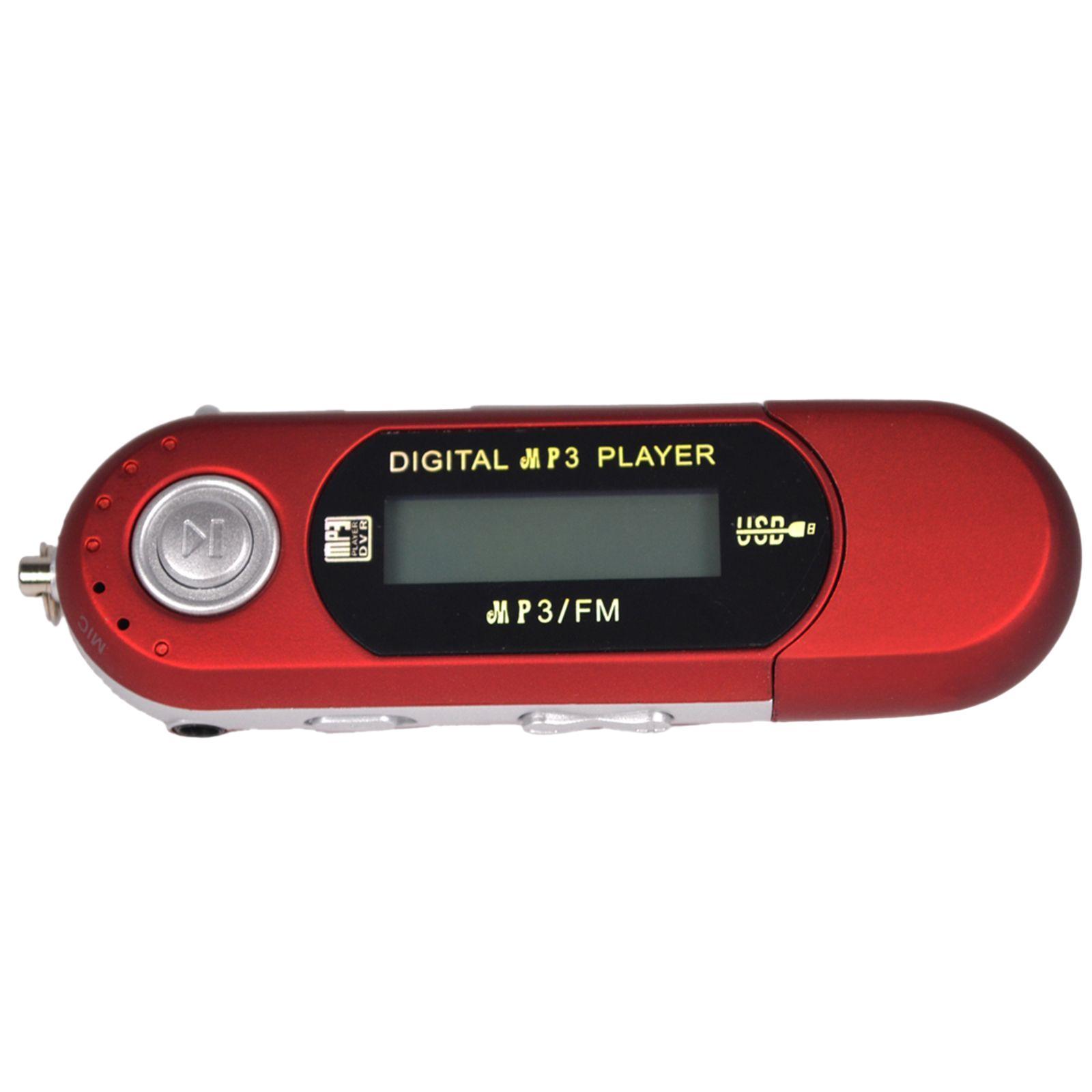 2X 8GB USB MP3 Music Video Recording with FM Radio eBook Red