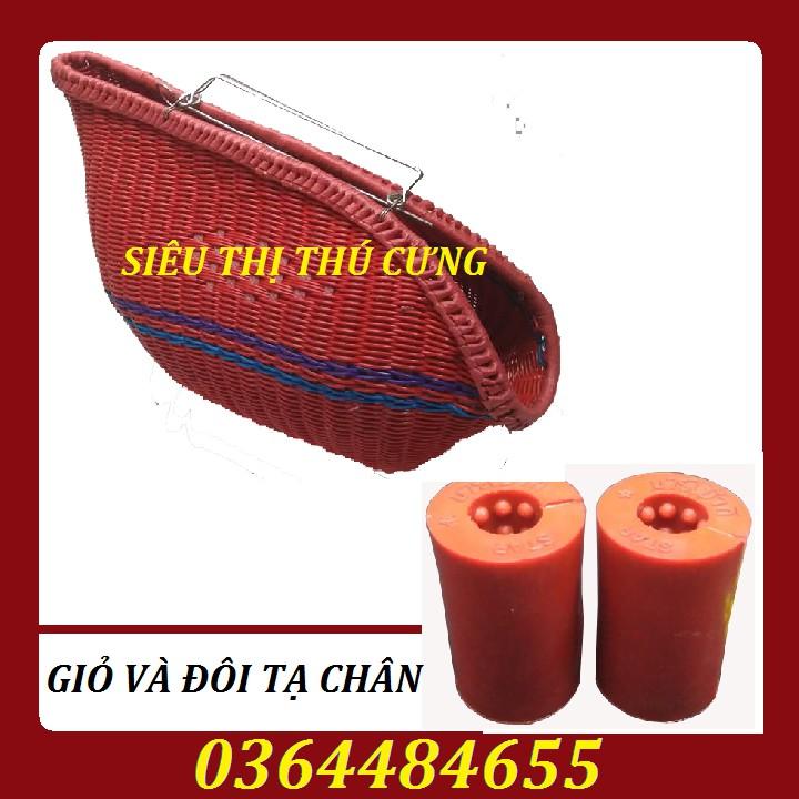 COMBO GIỎ XIÊN QUAI INOX VẬN CHUYỂN GÀ VÀ ĐÔI TẠ CHÂN