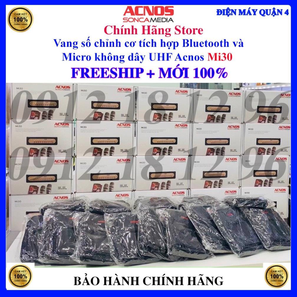 Vang số chỉnh cơ acnos mi30 - Kèm 2 micro UHF - Tặng kèm túi đeo cao cấp acnos.