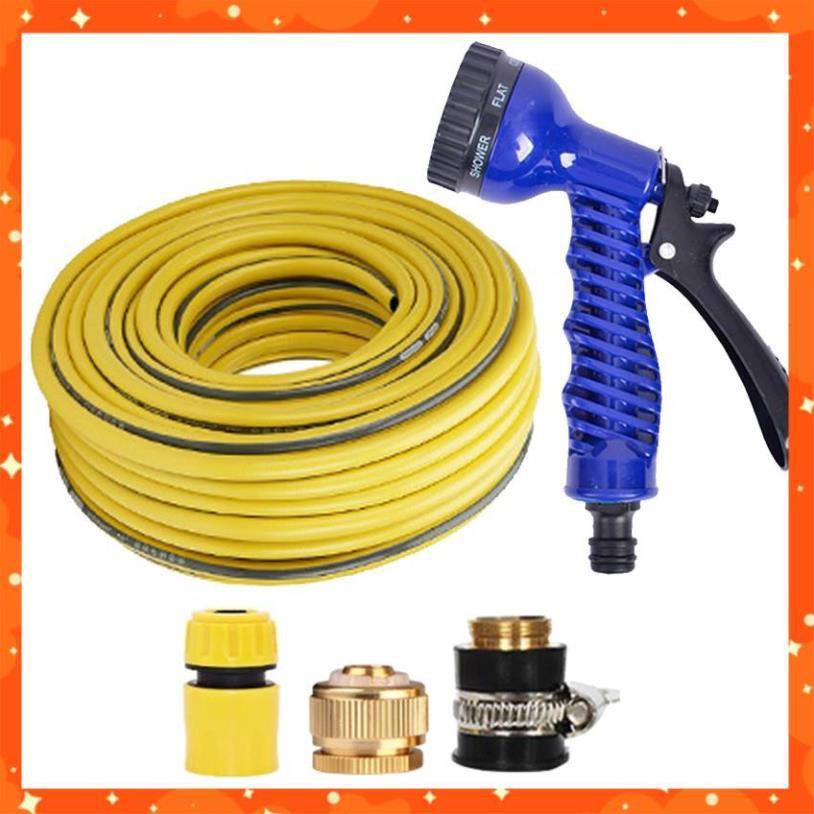 Bộ dây và vòi xịt tăng áp lực nước,rửa xe, tưới cây 7-10m 206843