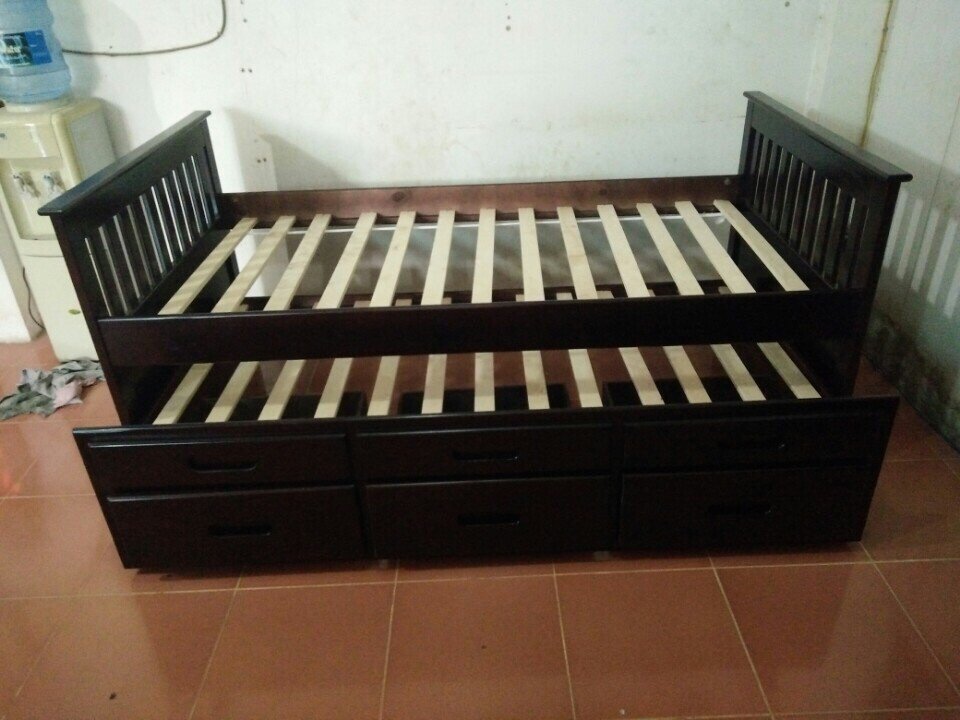 Giường hộp 2 tầng có ngăn kéo DP92