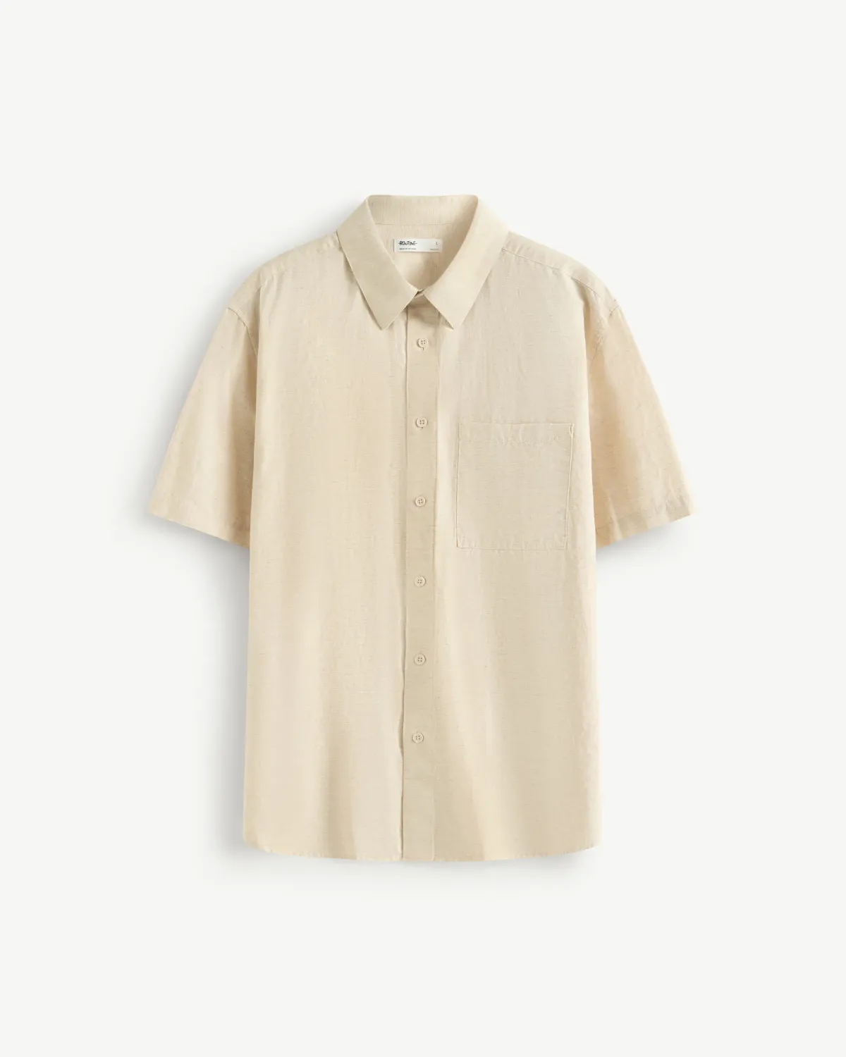 Áo sơ mi tay ngắn nam cotton linen túi đắp.Regular - RT 10S25SHS009 | ROUTINE CÀ MAU