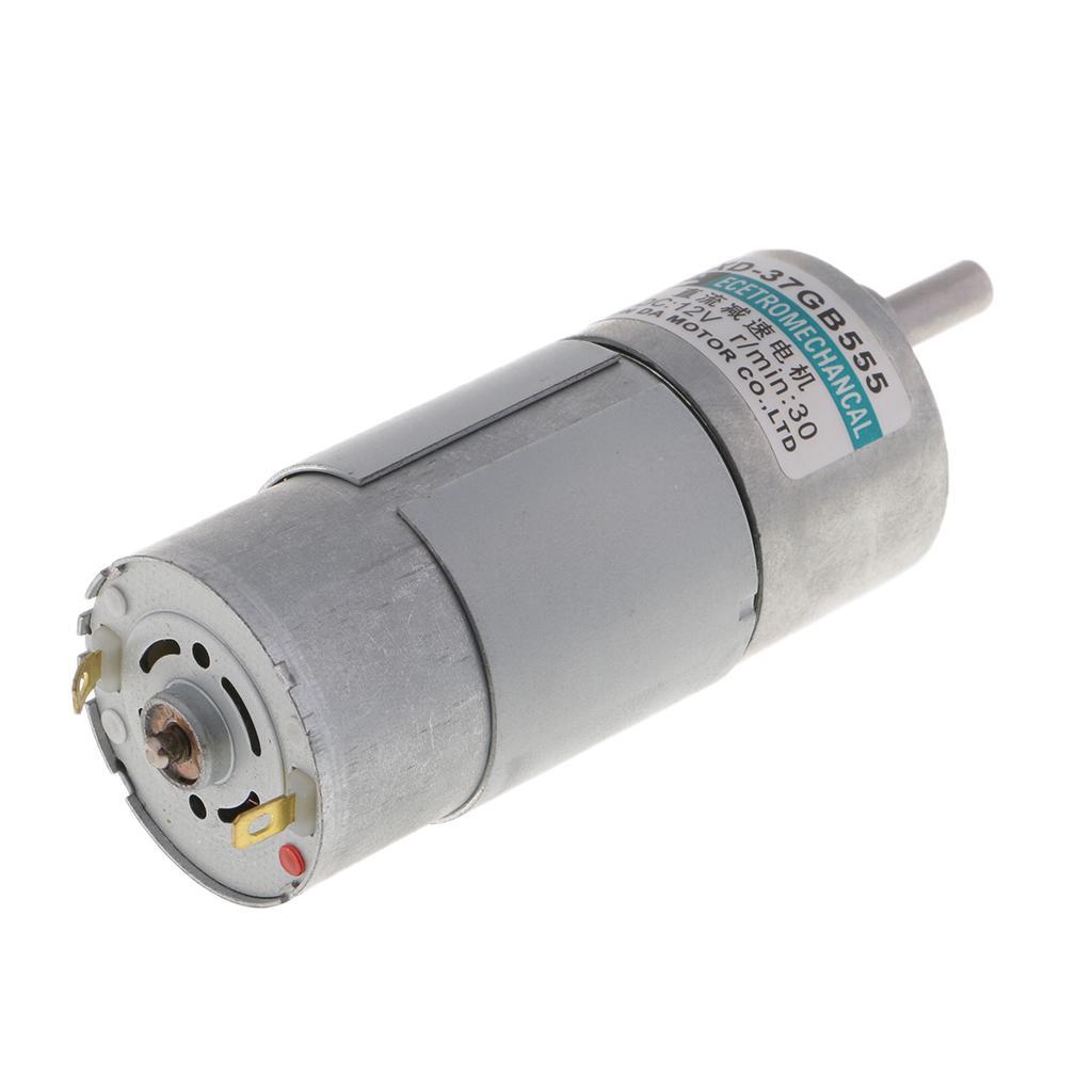 XD-37GB555 DC12V 15W 30RPM Micro Gear Motor High  Adjustable Speed
