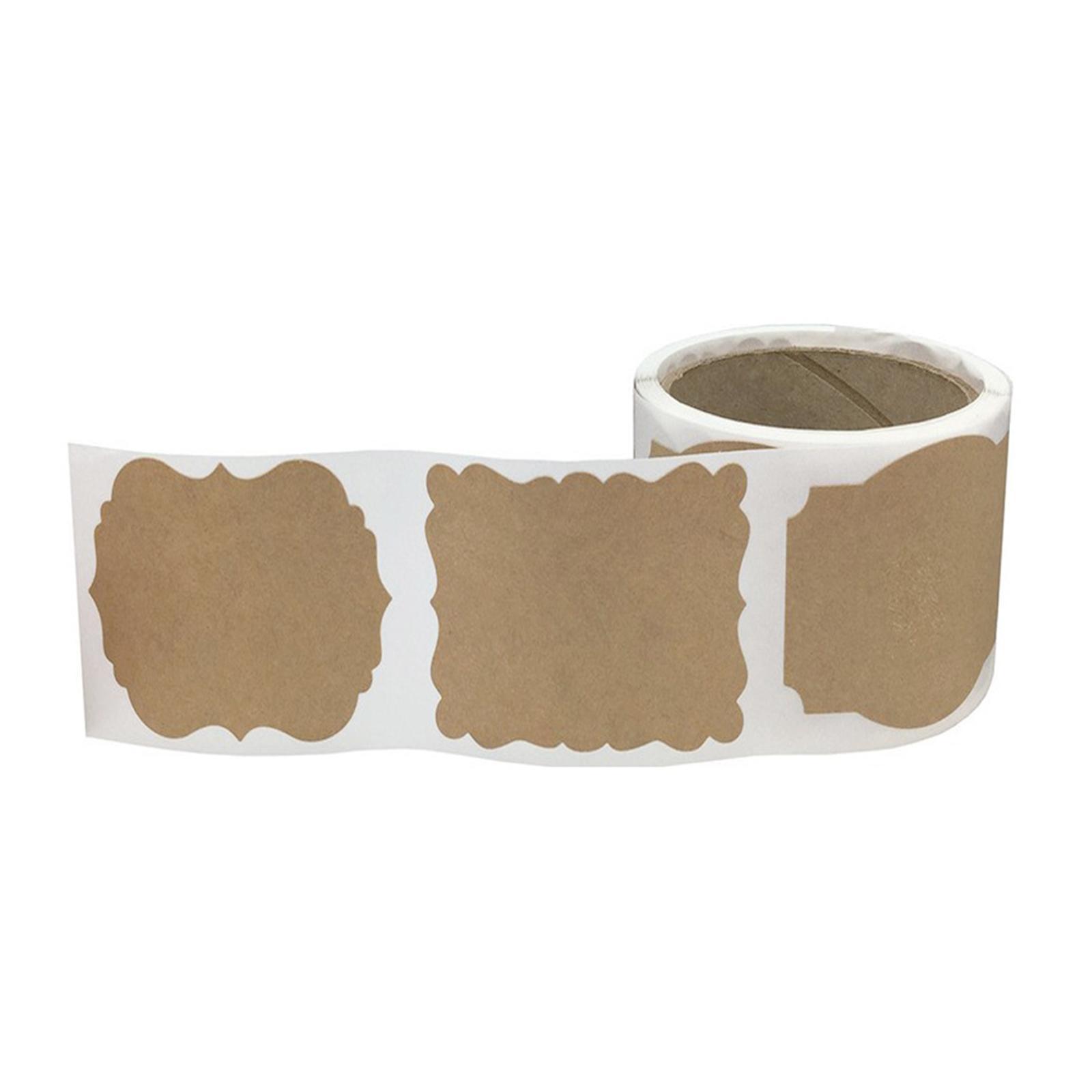 300x Kraft Stickers DIY Label Sticker for Spice Bottle Jars