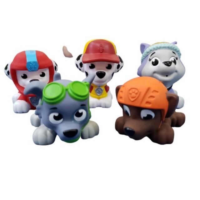 Bộ Paw Patrol Những Chú Chó Cứu Hộ Bằng Cao Su Phun Nước - Đồ Chơi Nhà Tắm