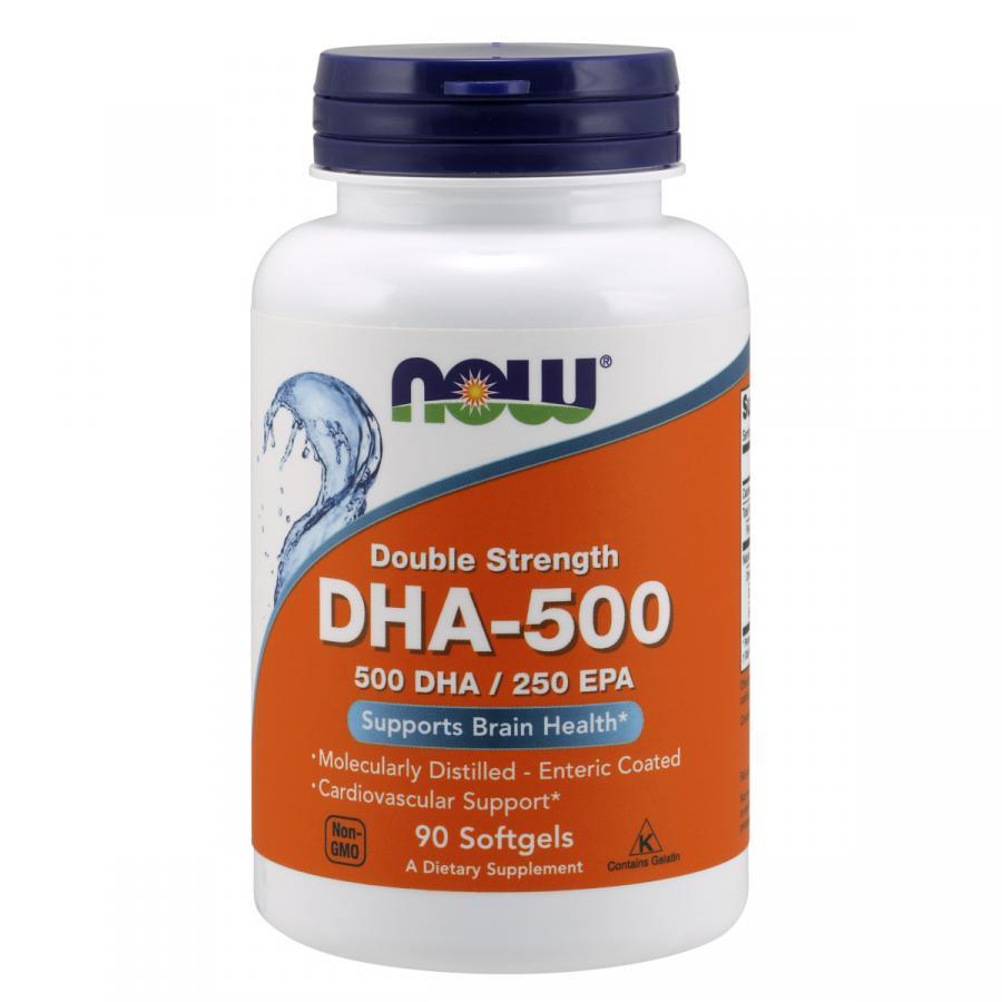 Thực Phẩm Chức Năng Hỗ Trợ Trí Não Double Strength DHA-500 NOW Foods USA