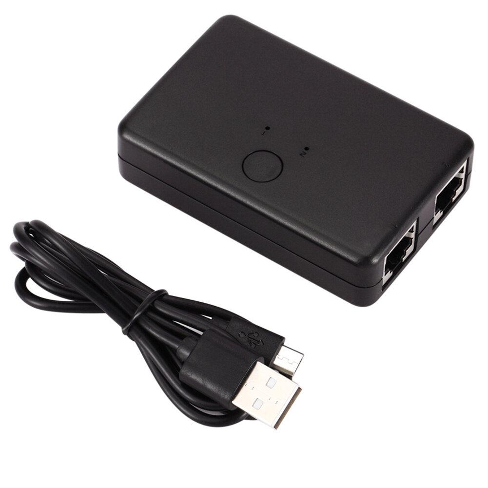 Bộ chuyển mạng Rj45 không cần cắm 2 Trong 1 Ra Mạng Nội bộ Bên ngoài Tự do Chuyển đổi Bộ điều hợp Chia sẻ Mạng Máy tính