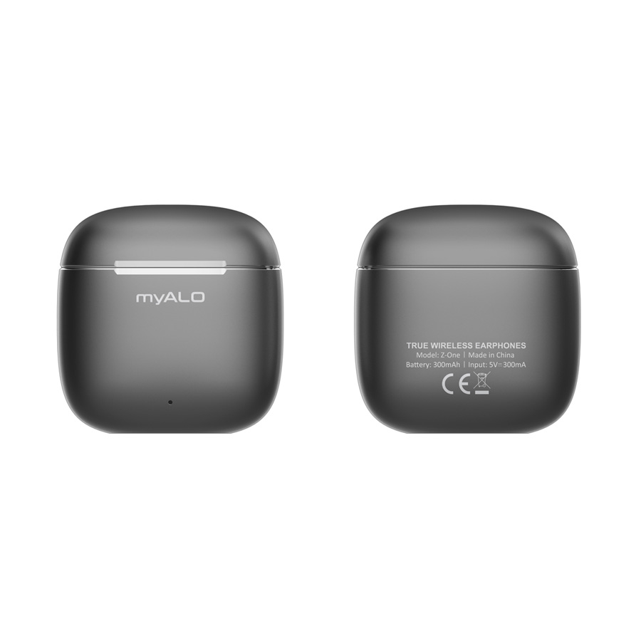 Tai nghe không dây myALO Z-One: tai nghe Bluetooth 5.3 | Chống nước và mồ hôi IPX4 | Pin 30 giờ | Thiết kế công thái học | Điều khiển cảm ứng thông minh | Hộp sạc chế tác từ Hợp kim đúc nguyên khối | Hàng chính hãng