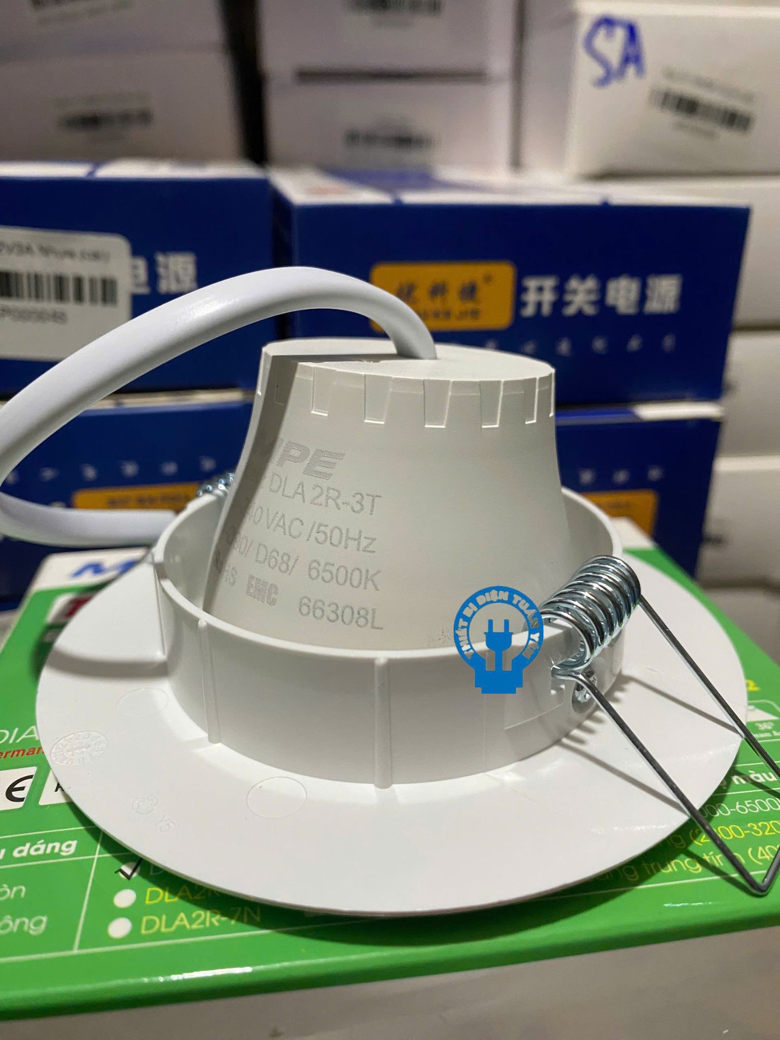 Đèn LED mắt ếch MPE DLA2R 3W/7W ánh sáng trắng &amp; vàng - Hàng chính hãng