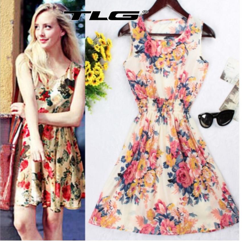 Váy Đầm Nữ Voan Hoa Thời Trang TLG 343TI