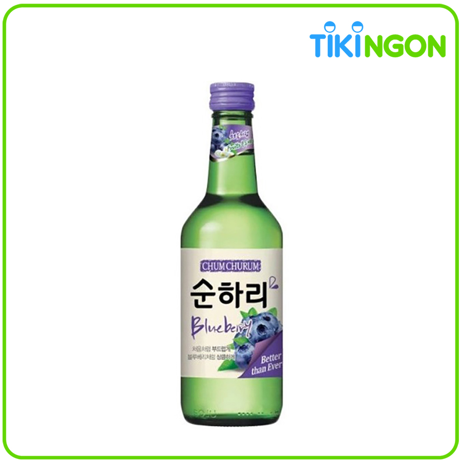 Rượu Soju Hàn Quốc Chum Churum vị việt quất 12% 360ml