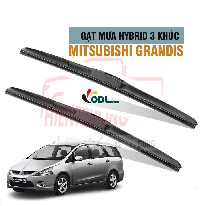 Gạt Mưa Xe Mitsubishi Grandis Hybrid 3 Khúc Lưỡi Silicon Hàng Loại I Siêu Bền