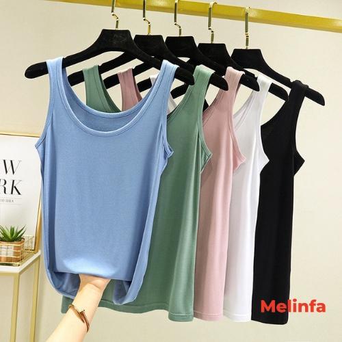 Áo hai dây ba lỗ nữ ngắn tay chất vải Modal mềm mại tự nhiên mát lạnh mặc mùa hè mã VAA0290