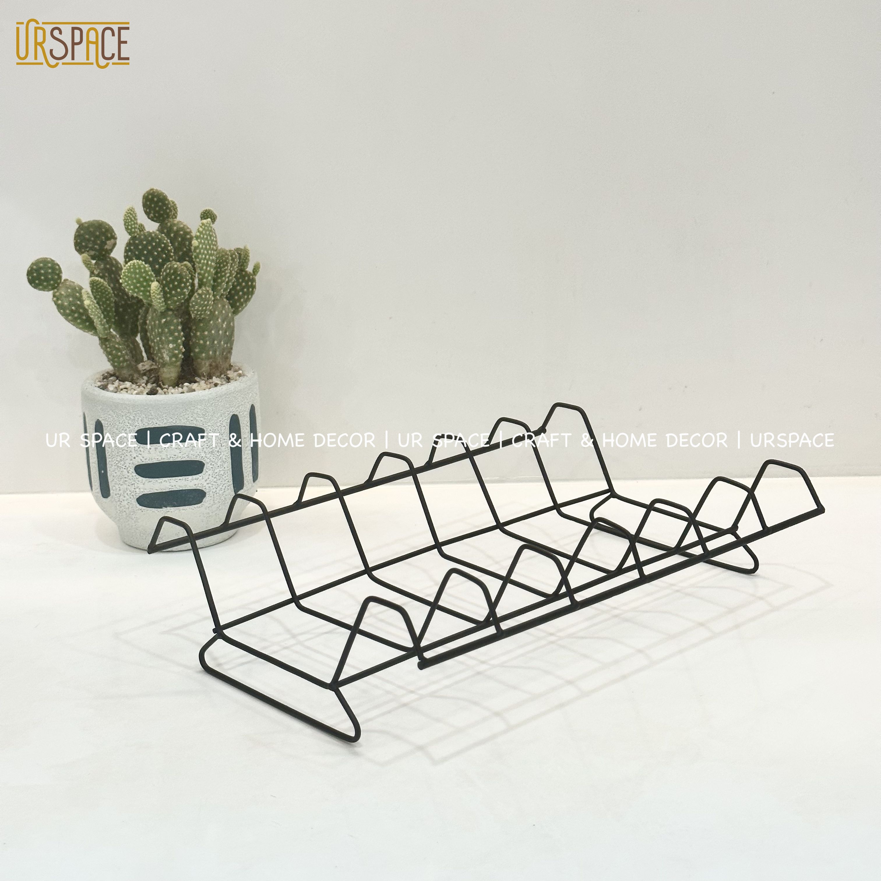 Giá kệ chén dĩa bằng sắt URSPACE tiện dụng dùng cho nhà bếp, decor trang trí / Kitchen Bowl Drain Racks
