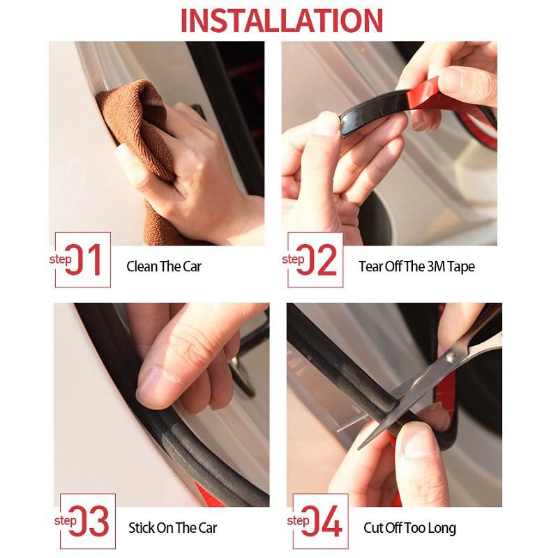 Dây Cao Su 5M Loại B Cách Âm Chống Thấm Nước Dán Cửa Xe Hơi