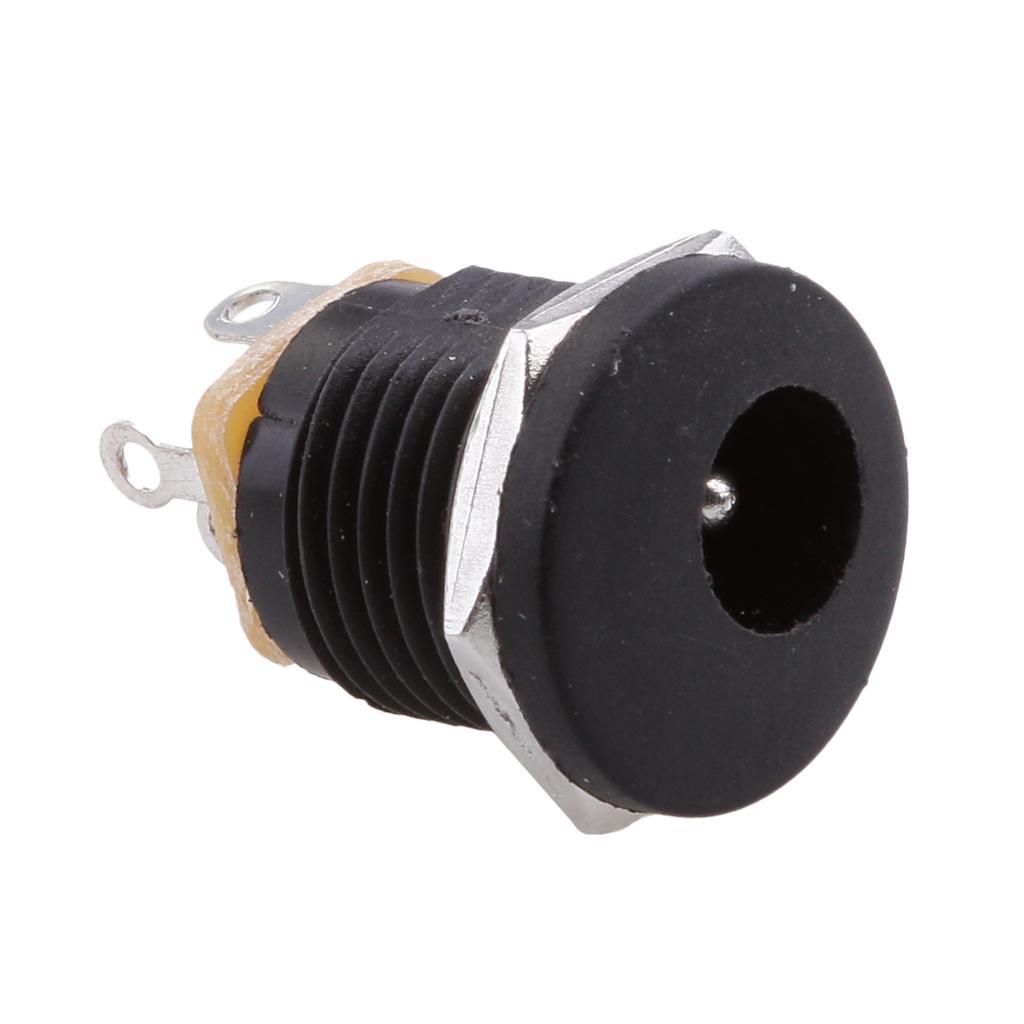 10x DC Power Supply  Plug Socket Female Panel Mount Connector 5.5x2.1mm