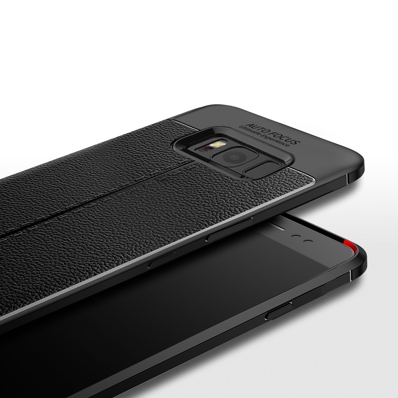 Ốp lưng silicon dẻo giả da Auto Focus cao cấp dành cho Samsung S8 - Hàng chính hãng
