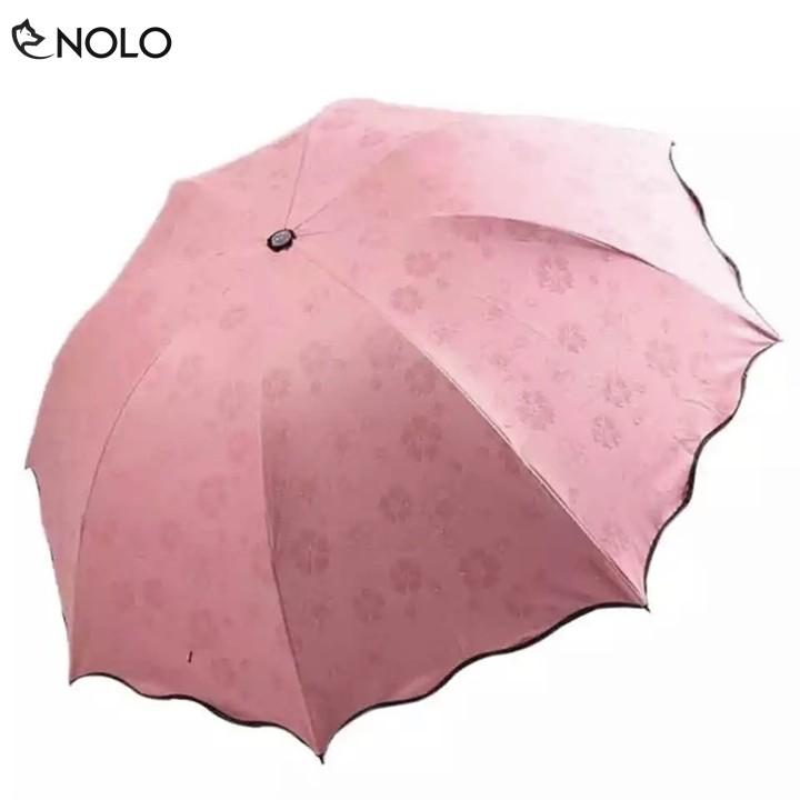 Dù Ô Đi Nắng Mưa Chống Tia UV Gặp Nước Nở Hoa Rộng Khi Bung Rộng 112cm