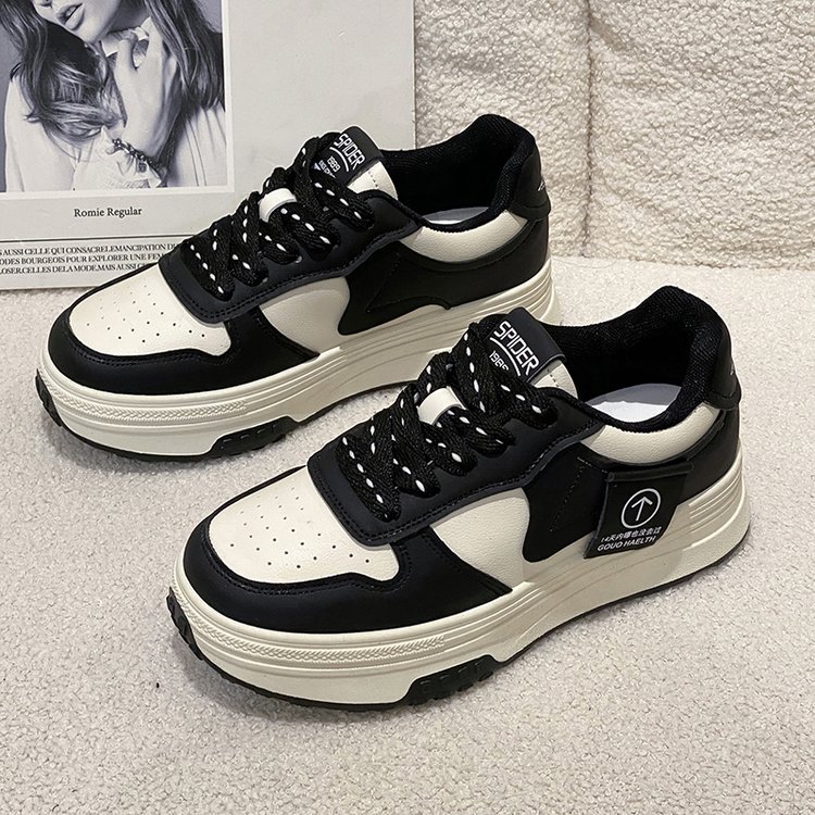 Giày thể thao nữ GEMI - giày ullzzang màu nâu - đen, phù hợp với học sinh - sinh viên, có thể làm giày đôi, giày nhóm - M7128