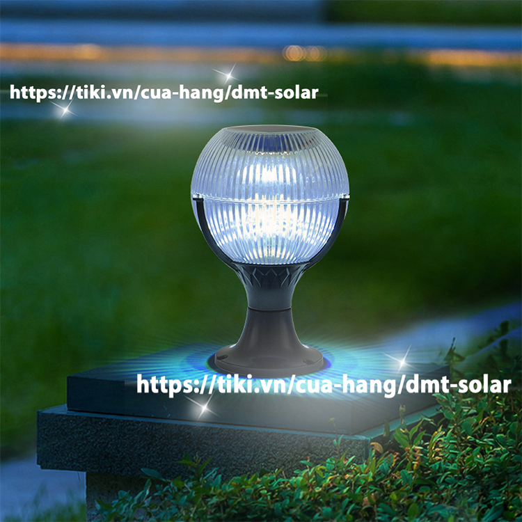 Đèn trụ cổng tròn năng lượng mặt trời DMT-TC51 (20x20)