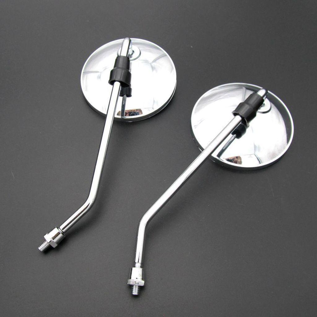 1 Pair Motorcycle Mirror Rear View Mirrors for Motorcycles Scooter 8mm