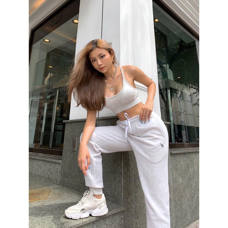 Quần Jogger basic đen xám trắng ống bo Lou Pants | LND