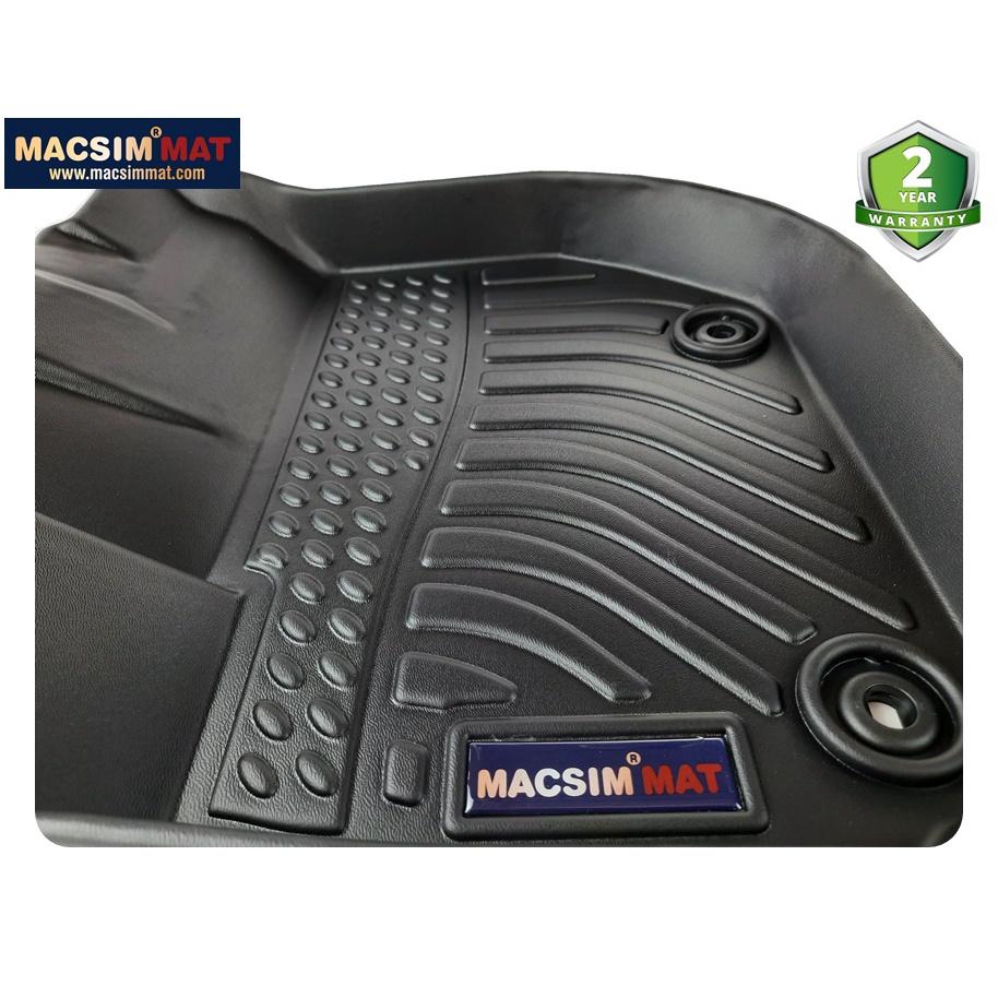 Thảm lót sàn xe ô tô Honda HRV 2016-nay Nhãn hiệu Macsim chất liệu nhựa TPE cao cấp màu đen
