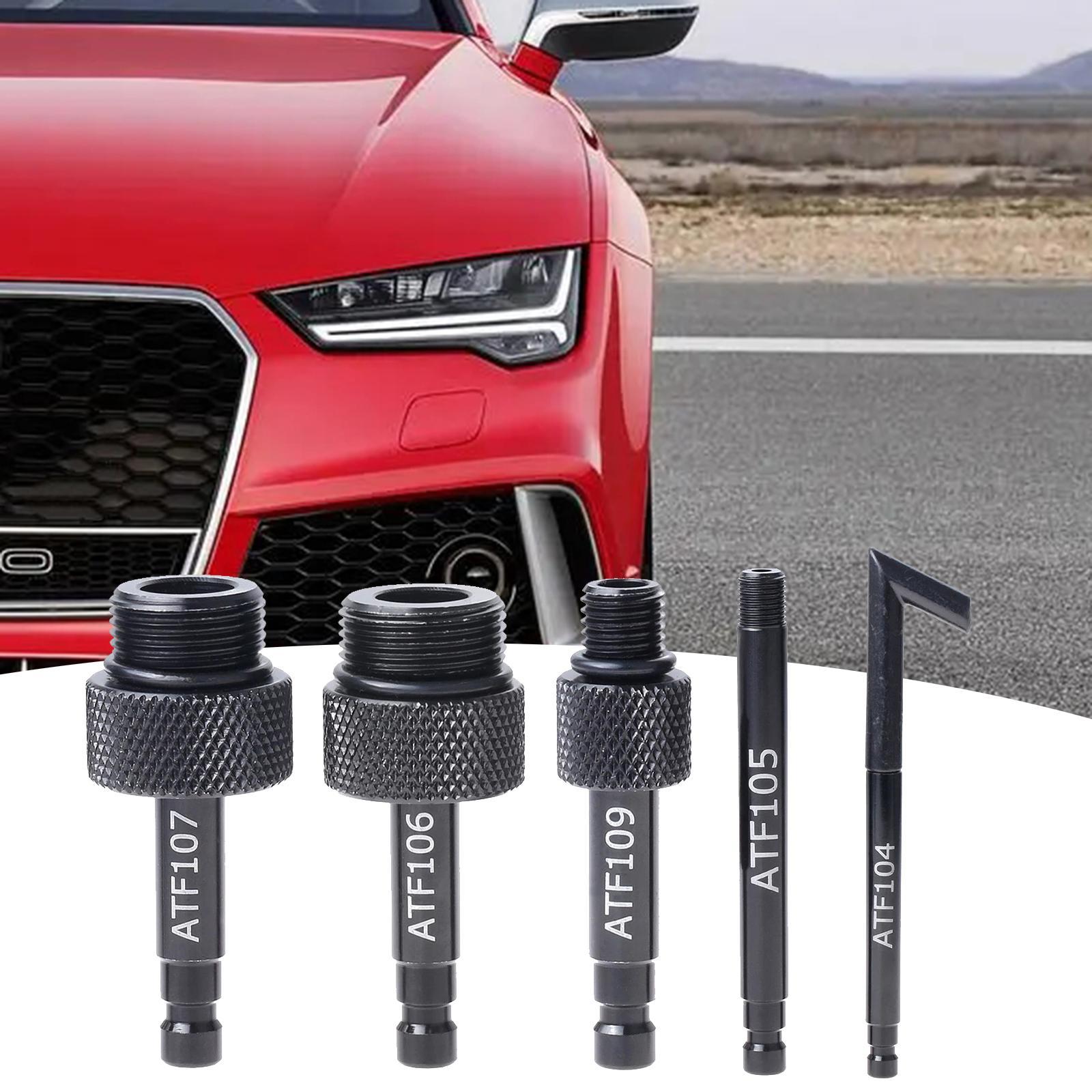 5 Pieces Automotive Transmission Fluid Oil Filling Filler Adapter Aluminum Alloy for 722.9 Dsg 01J 09G Durable