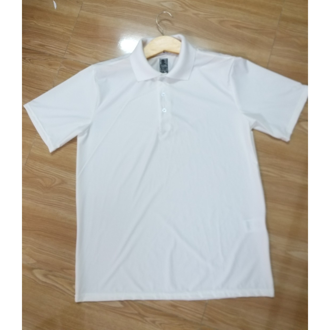 Hình ảnh Áo thun nam cổ polo size XL màu trắng