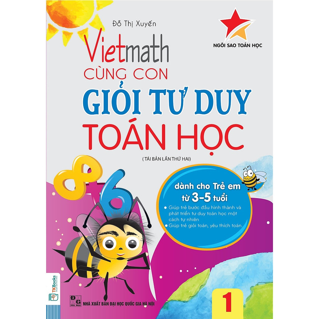 Vietmath Cùng con giỏi tư duy toán học tập 1 - Bản Quyền