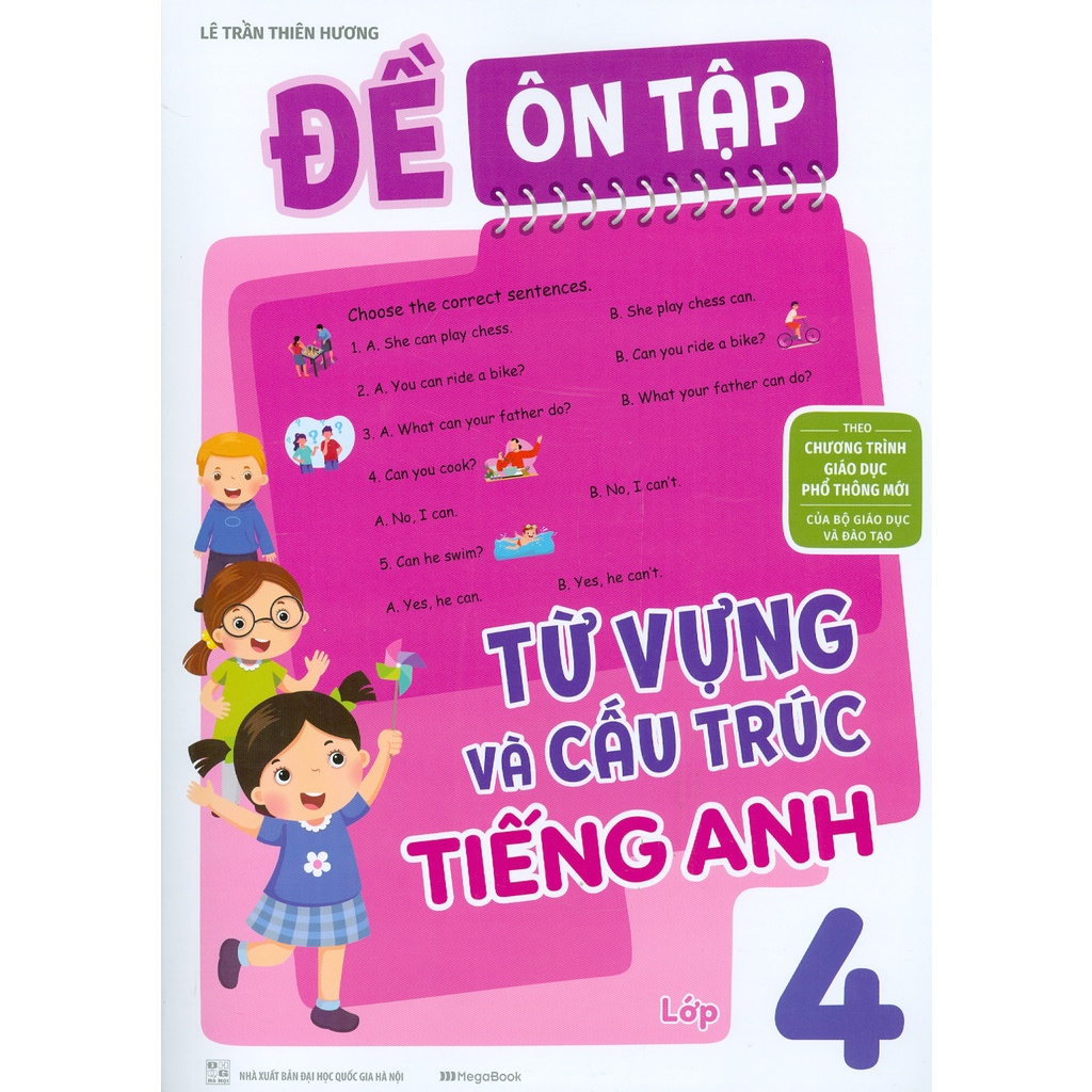 Đề Ôn tập Từ Vựng Và Cấu Trúc Tiếng Anh Lớp 4