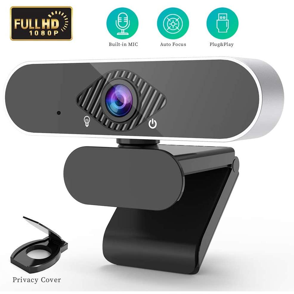 Hd 1080p Webcam, with Microphone, for Streaming Webcam, 360 Rotation Mini USB Camera, for Laptop Game Live Broadcast