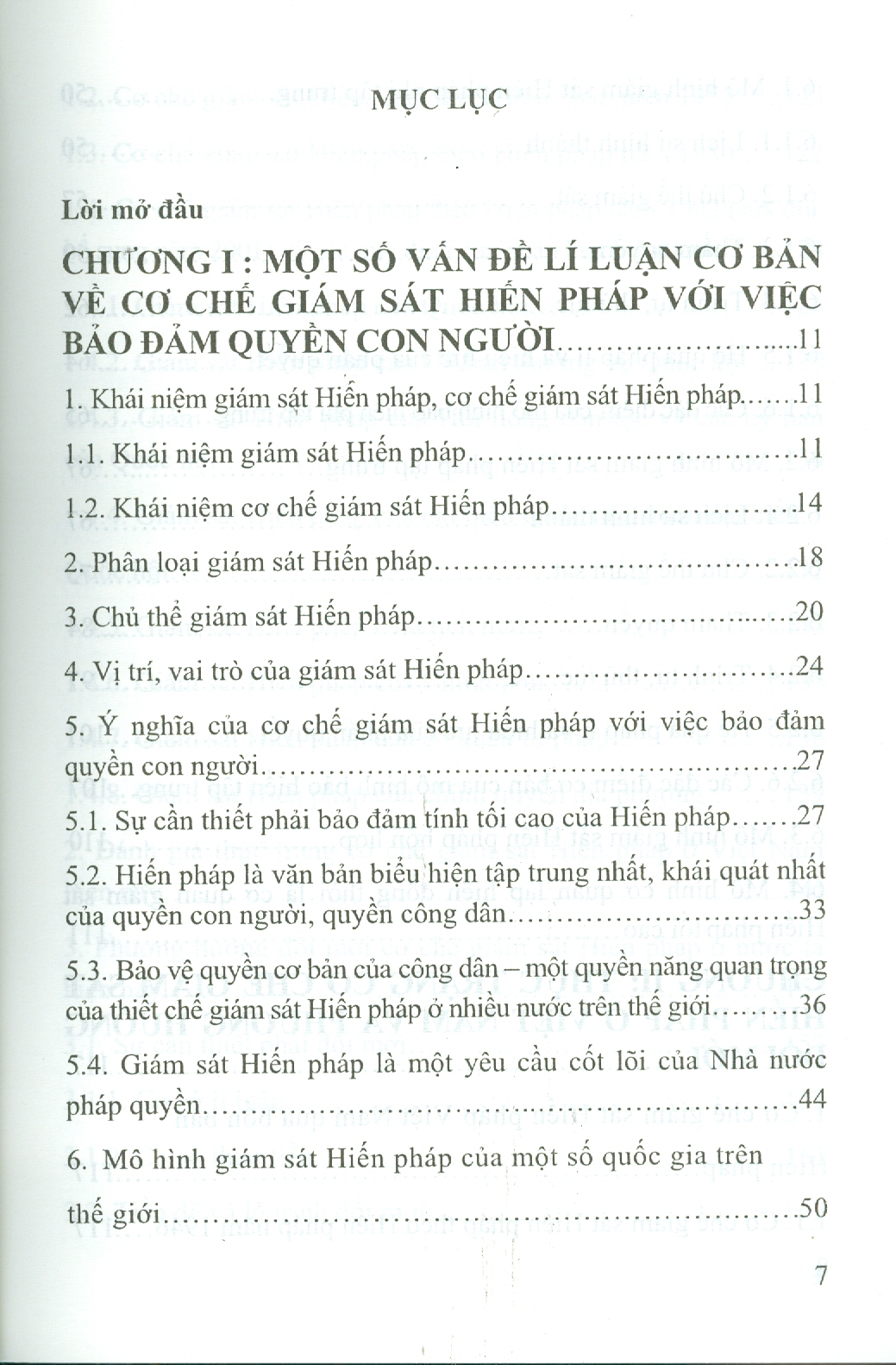 CƠ CHẾ GIÁM SÁT HIẾN PHÁP VỚI VIỆC ĐẢM BẢO QUYỀN CON NGƯỜI (Sách chuyên khảo)