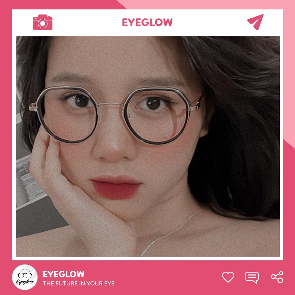 Mắt kính gọng kim loại chống ánh sáng xanh EYEGLOW gọng kính thời trang dành cho nữ phiên bản đặc biệt cực hot EG2202