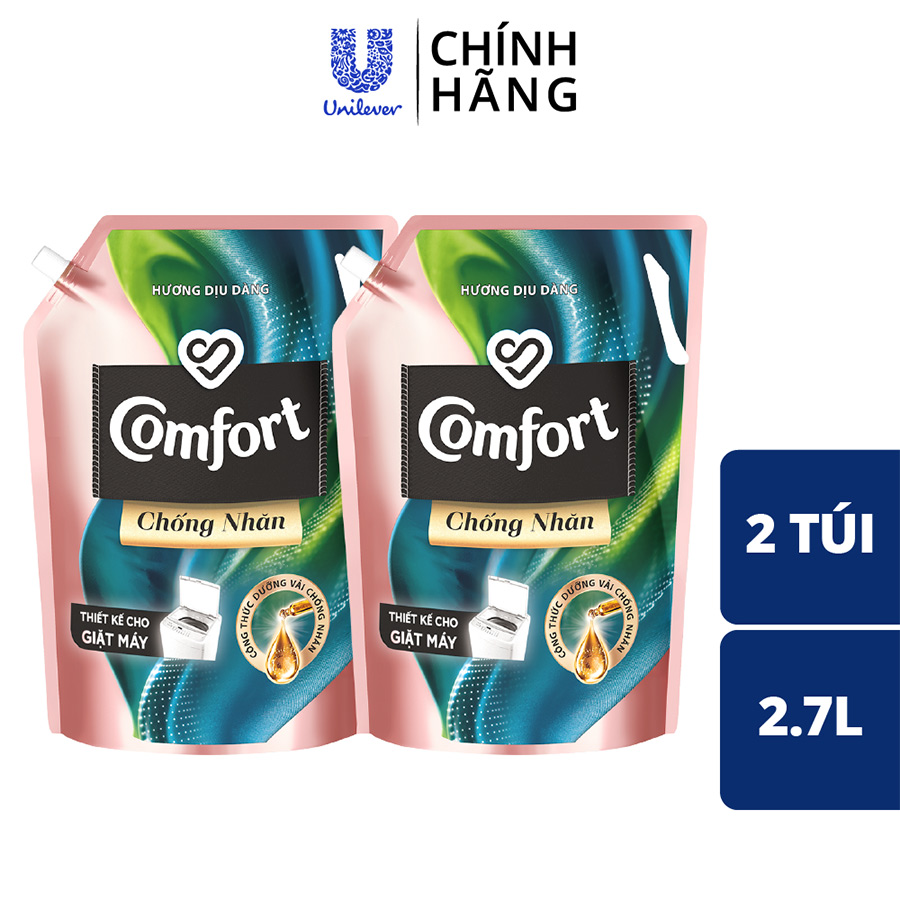 Combo 2 Túi Nước Xả Vải Comfort Chống Nhăn Hương