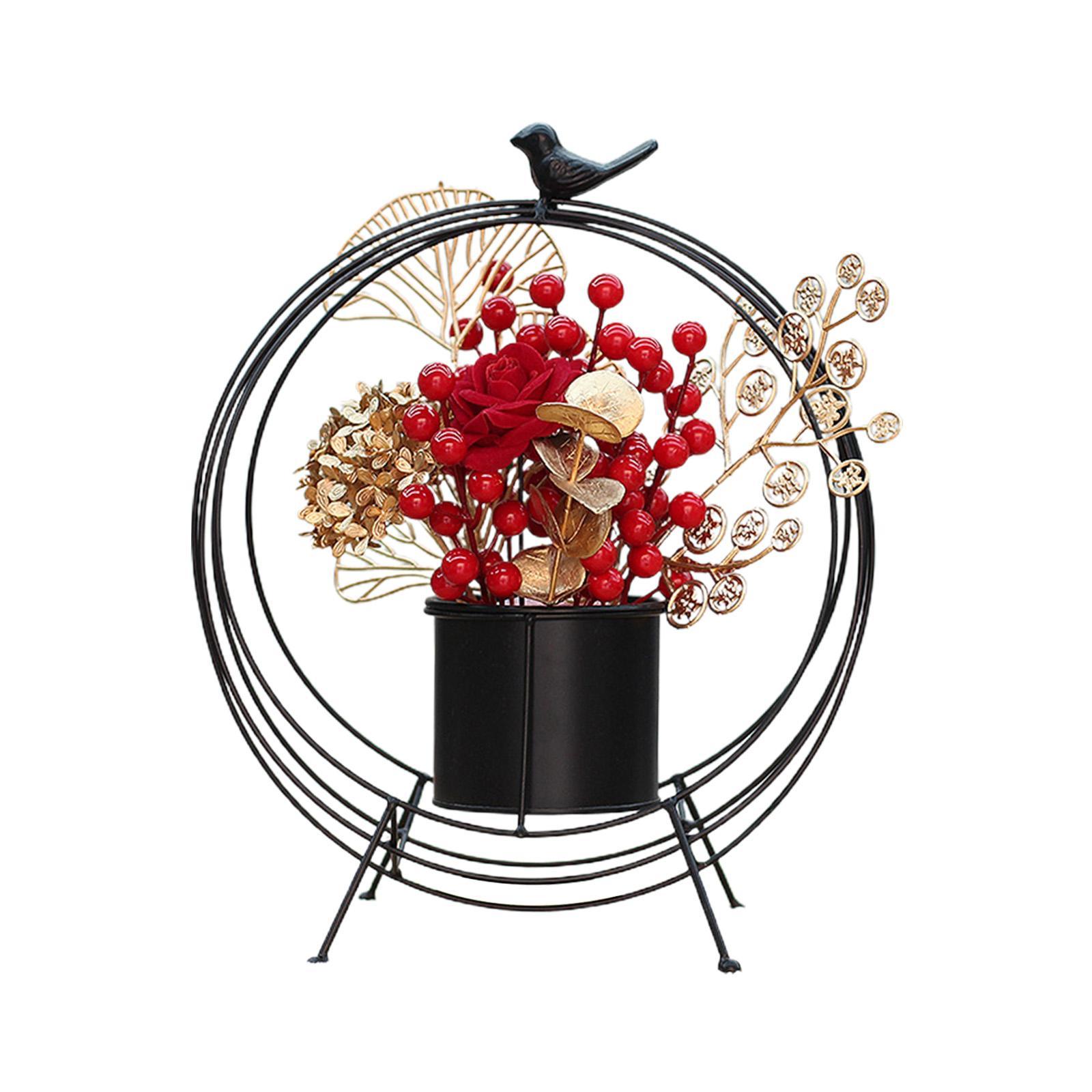 Flower Basket Decoration Harvest Photo Props for Holiday Home Autumn