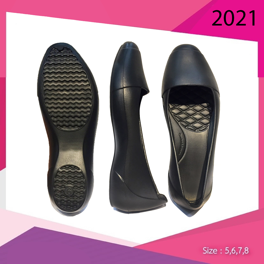 Giày nhựa nữ Thái Lan siêu nhẹ mềm êm chân đi dạo phố thời trang, đi mưa, đibiển