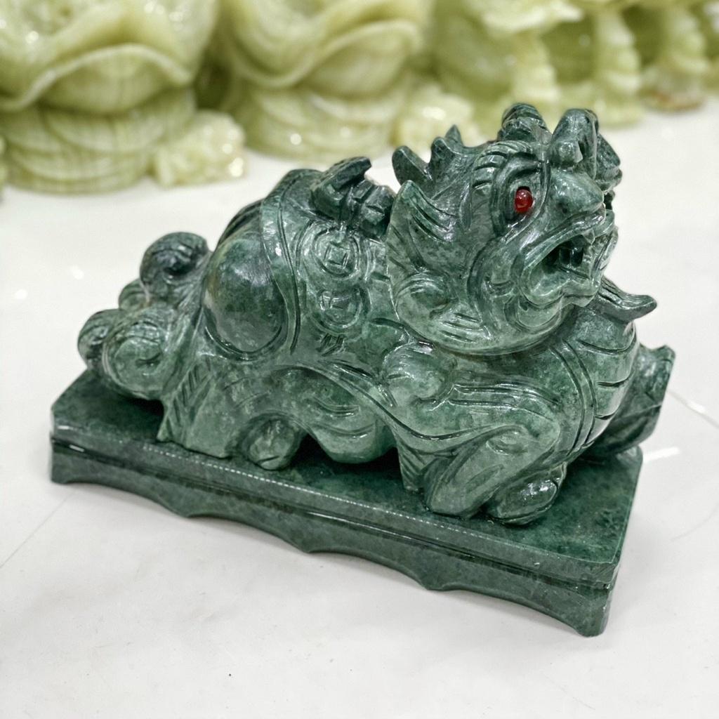 Tỳ Hưu Phong Thủy Đá Serpentine - Dài 20cm