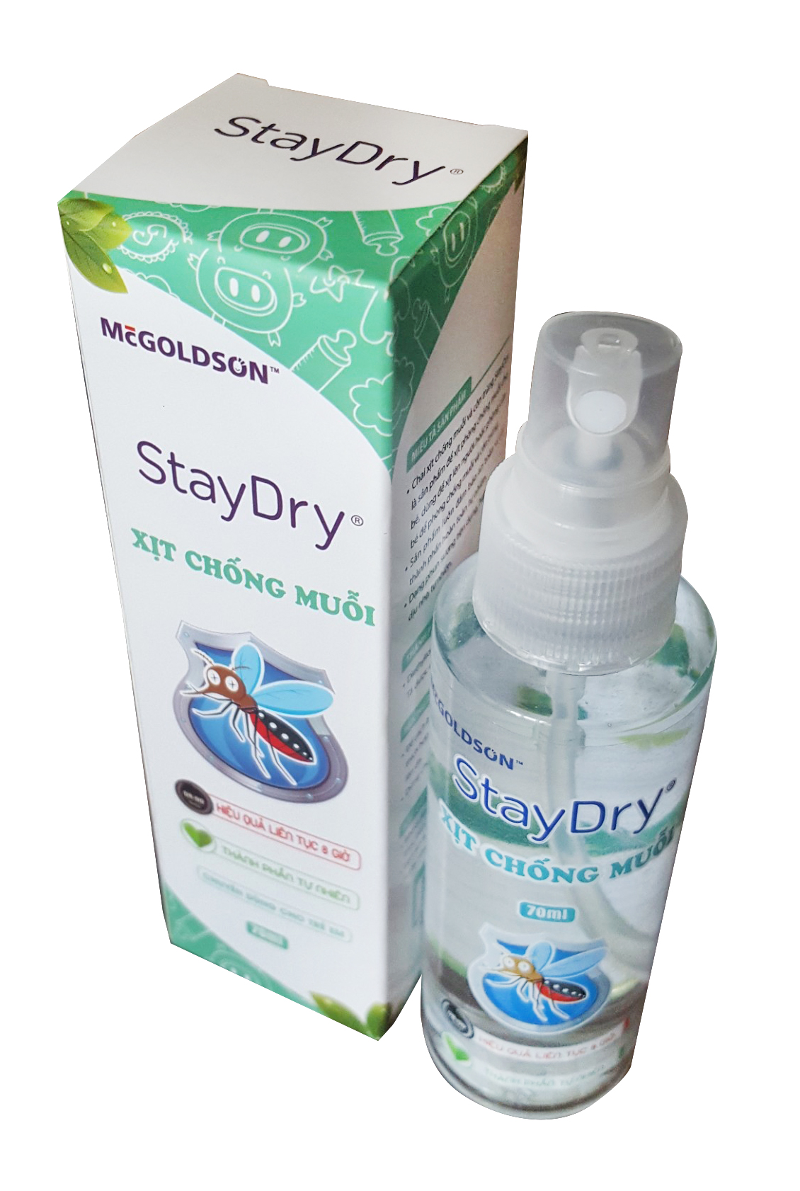 Xịt chống muỗi Staydry 70ml