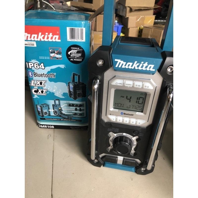 RADIO CÔNG TRƯỜNG DÙNG PIN VÀ ĐIỆN (18V/14.4V/12V MAX/AC) MAKITA DMR108 (2 PIN 1.5V/ AA – SẠC) - HÀNG CHÍNH HÃNG