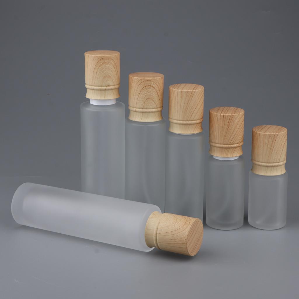 Empty Frosted Glass Spray Bottle Cosmetic Makeup Refillable Travel Perfume Toner Container