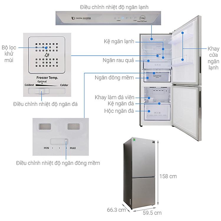 Tủ lạnh Samsung Inverter 280 lít RB27N4010S8/SV - Chỉ giao khu vực HCM